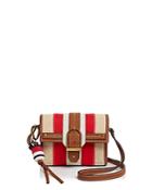 Tory Burch Canvas And Suede Crossbody
