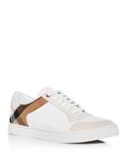 Burberry Men's Reeth Leather Low-top Sneakers