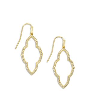 Kenda Scott Abbie Small Pave Open Frame Drop Earrings