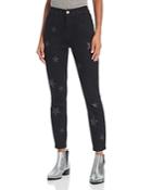 Current/elliott The High-rise Stiletto Skinny Jeans In Vineland With Stars