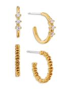 Nadri Lynx Cubic Zirconia Hoop Earrings, Set Of 2