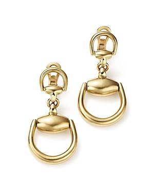 Gucci 18k Yellow Gold Horsebit Small Earrings