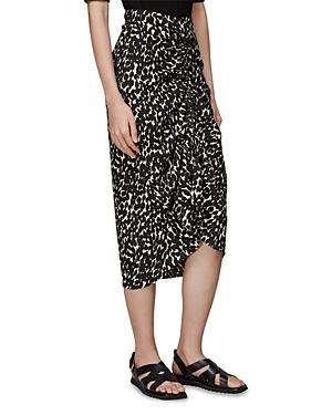 Whistles Sahara Cat Ruched Skirt