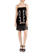 The Kooples Embroidered Velvet Dress