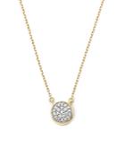 Adina Reyter 14k Yellow Gold Pave Diamond Disc Necklace, 15