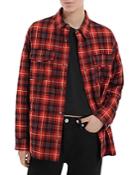 The Kooples Tile Double Face Quilted Oversized Shirt