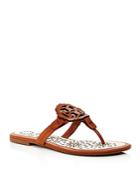 Tory Burch Women's Miller Scallop Leather Thong Sandals