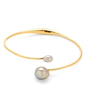 Gorjana Vienna Cultured Freshwater Pearl Bypass Bracelet