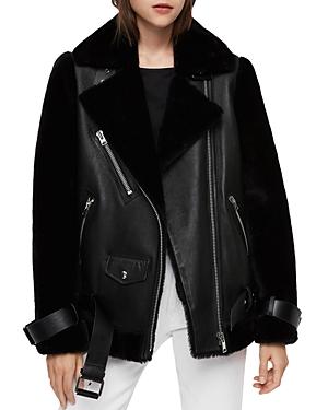 Allsaints Alto Shearling Biker Jacket