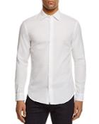 Armani Collezioni Textured Regular Fit Button-down Shirt