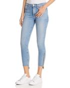 Frame High Skinny Raw Staggered Jeans In Jackson