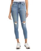 7 For All Mankind High Rise Ripped Skinny Ankle Jeans In Lvmusedes
