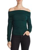 Elizabeth And James Terence Off-the-shoulder Ruched Top