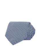 Zegna Linked Squares Silk Classic Tie