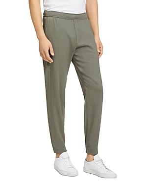 Theory Curtis Linen Blend Hidden Drawstring Pants