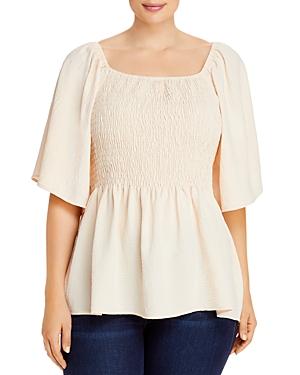 B Collection By Bobeau Curvy Rylan Smocked Top