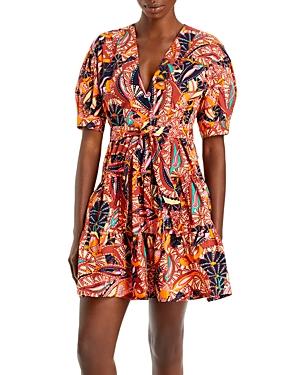 A.l.c. Carey Printed Puff Sleeve Dress