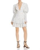 Acler Sunny Embroidered Puff-sleeve Dress