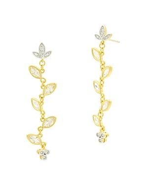 Freida Rothman Fleur Bloom Linear Drop Earrings