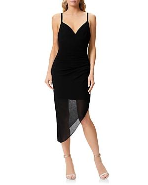Herve Leger Draped Asymmetric Dress
