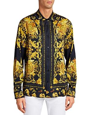 Versace Jeans Couture Medallion Baroque Regular Fit Button-down Shirt