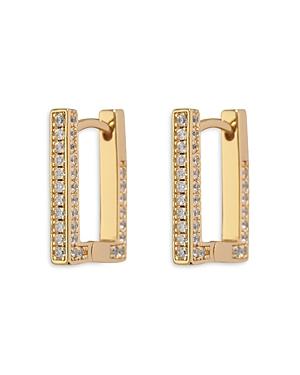 Luv Aj Pave Mini Boxer Hoop Earrings