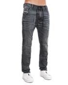 Diesel Krooley-y-ne Straight Slim Fit Joggers Jeans In Denim