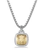 David Yurman Albion Pendant With Faceted 18k Yellow Gold Dome And Diamonds