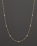 Roberto Coin 18 Kt. Yellow And White Gold Diamond Station Necklace