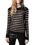 Zadig & Voltaire Metallic Stripe Sweater