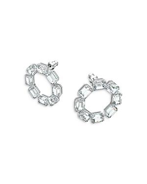 Swarovski Millenia Octagon Crystal Circle Drop Earrings