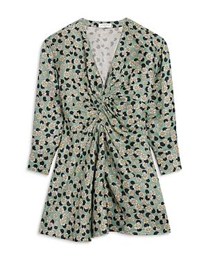 Sandro Angele Floral Print Mini Dress