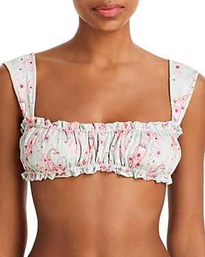 Capitanna Mia Pink Paisley Bandeau Bikini Top