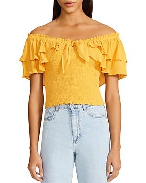 Bb Dakota By Steve Madden Did I Flutter Smocked Top