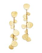 Ippolita 18k Yellow Gold Classico Crinkle Cascade Clip-on Earrings