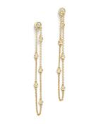 Diamond Station Drop Earrings In 14k Yellow Gold, .30 Ct. T.w. - 100% Exclusive