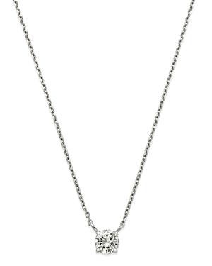 Bloomingdale's Diamond Solitaire Pendant Necklace In 14k White Gold, 0.50 Ct. T.w. - 100% Exclusive