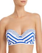 Tommy Bahama Beachglass Stripe Strapless Underwire Bikini Top