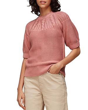 Whistles Bell-sleeve Cable Knit Top