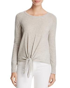 Cupcakes And Cashmere Ramona Tie-front Cashmere Sweater