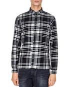 The Kooples Livia Crinkle Slim Fit Button-down Shirt