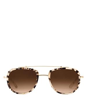Krewe Unisex Breton Aviator Sunglasses, 53mm