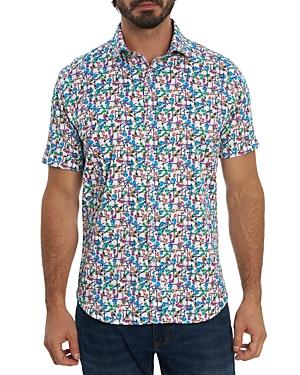 Robert Graham Jam Out Tailored Fit Short Sleeve Shirt