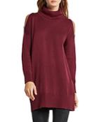 Bcbgeneration Cold-shoulder Sweater Tunic
