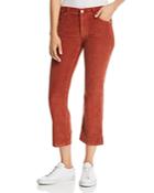 7 For All Mankind Cropped Bootcut Corduroy Jeans In Whiskey