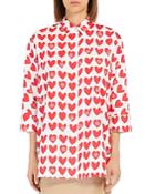 Max Mara Calamo Heart Print Shirt