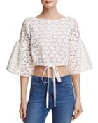 Milly Lydia Floral Embroidered Top
