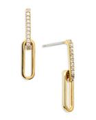 Nadri Lynx Double Link Drop Earrings