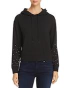 Marc New York Performance Faux Pearl Embellished Hoodie