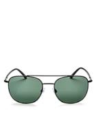 Giorgio Armani Brow Bar Aviator Sunglasses, 54mm